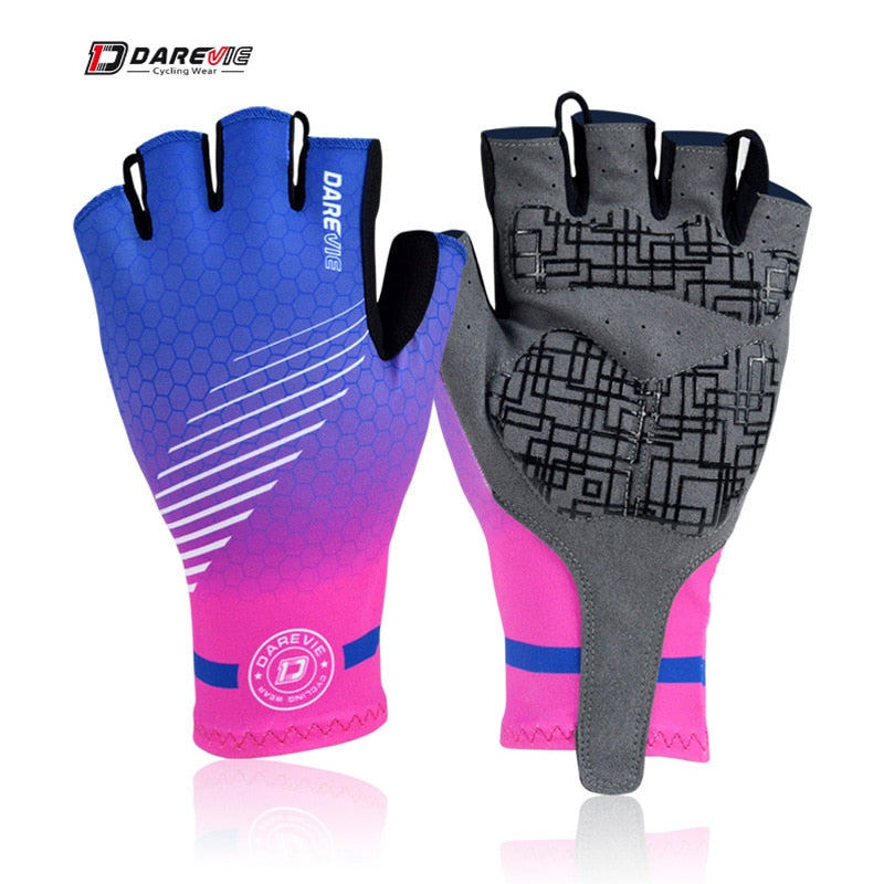 DAREVIE Cycling Gloves Women Half Finger Gel Padded Shockproof Breathable Cycling Glove Pro