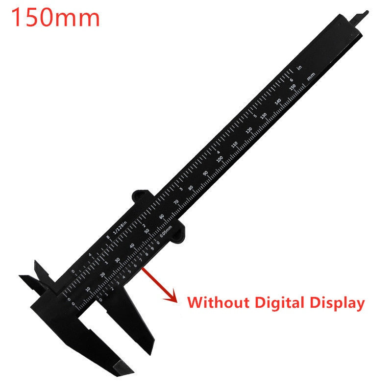 150mm 100mm Electronic Digital Caliper Carbon Fiber Dial Vernier Caliper Gauge Micrometer