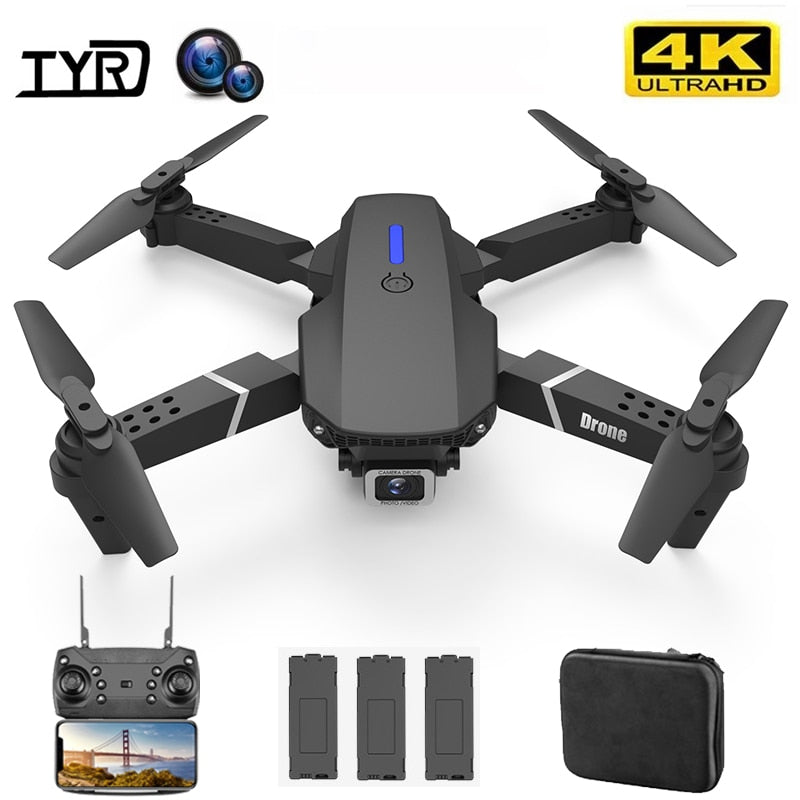 E88Pro RC Drone 4K Professinal With 1080P Wide Angle HD Camera Foldable RC