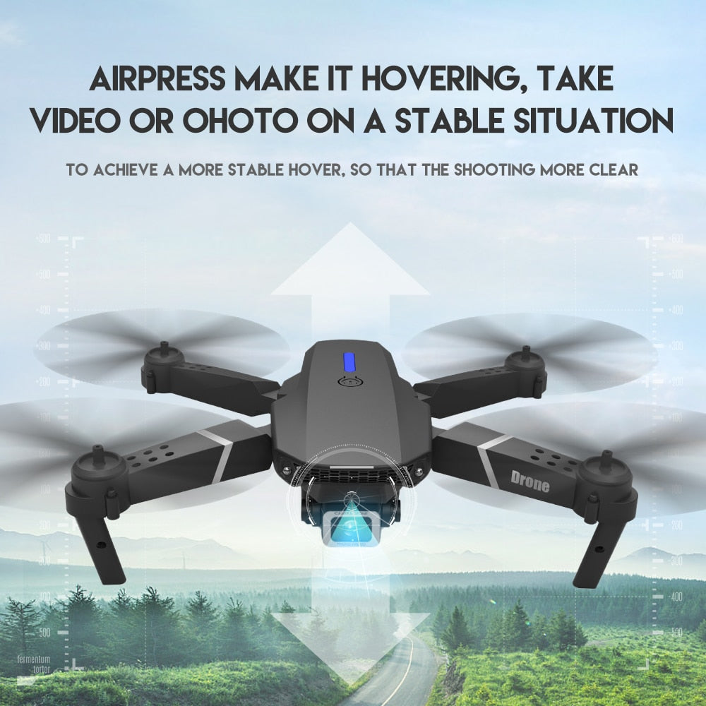 E88Pro RC Drone 4K Professinal With 1080P Wide Angle HD Camera Foldable RC