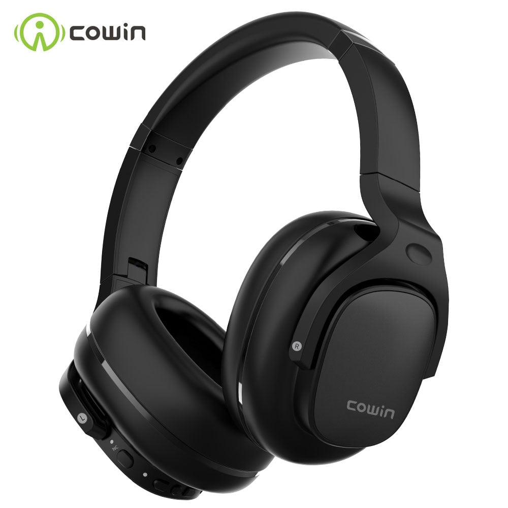 COWIN E9 Hybrid Active Noise Wireless Bluetooth Headphones Over Ear with 5 Mic Aptx HD Headset