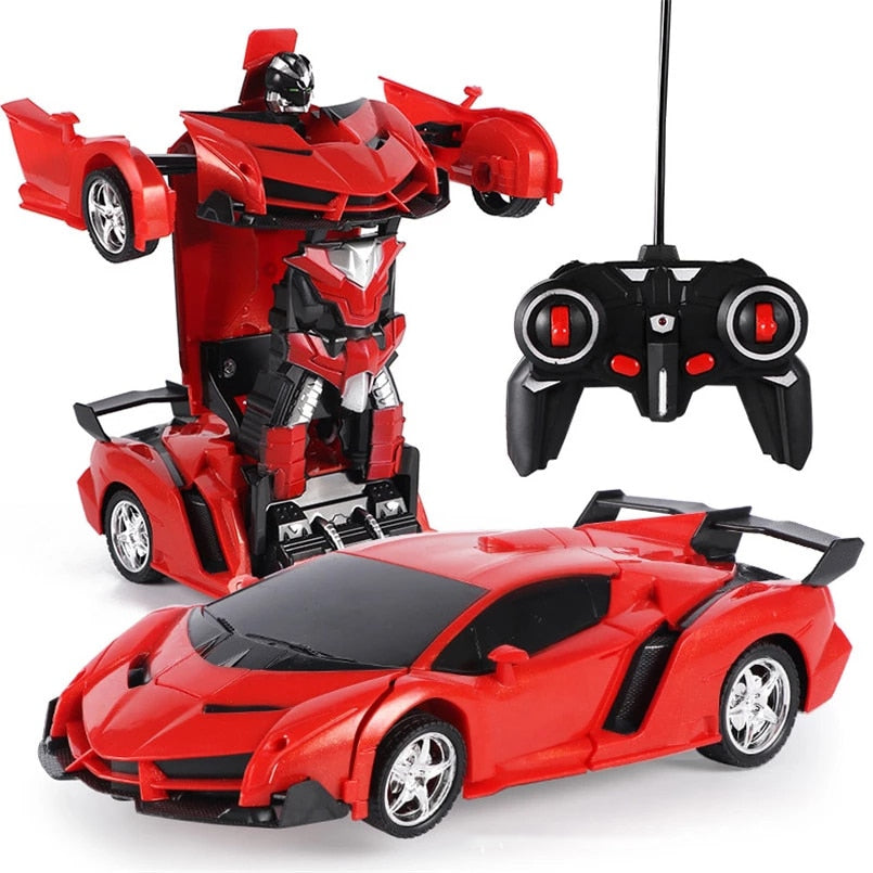 2 in 1 Electric RC Car Transformation Robots Children Boys Toys Outdoor Remote Control