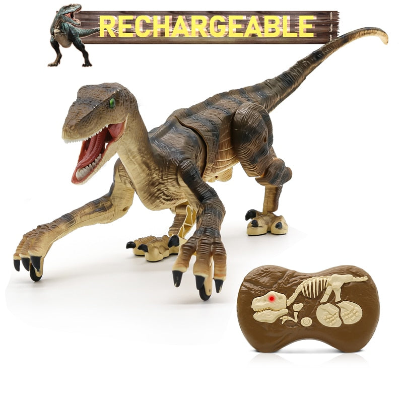 Kid RC Dinosaur Toys For Boys Intelligent Raptor Remote Control Jurassic Dinosaur