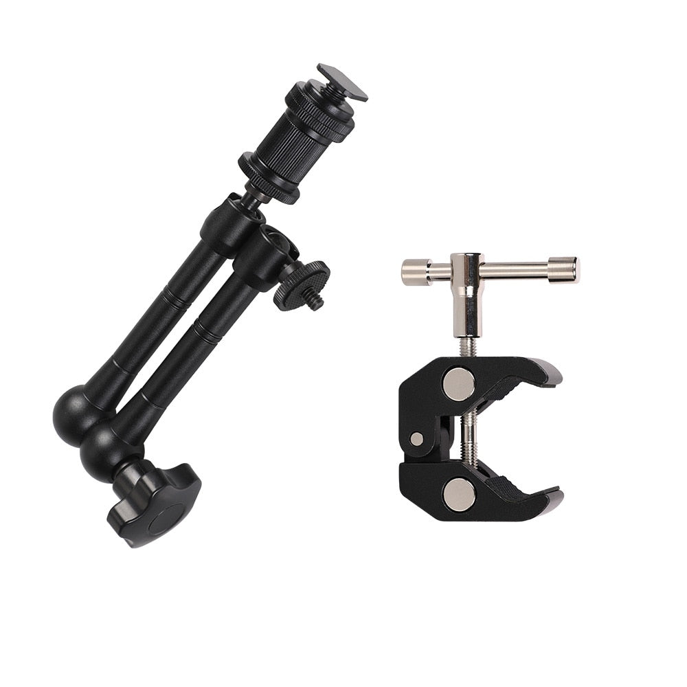 7/11in Adjustable Articulated Camera Magic Arm Super Clamp for Canon Nikon Sony Speedlight Monitor