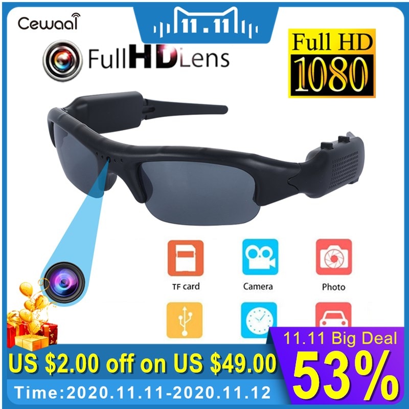 Mini Sun Camera Glasses Eyewear Digital Video Recorder Spy Glasses with Camera